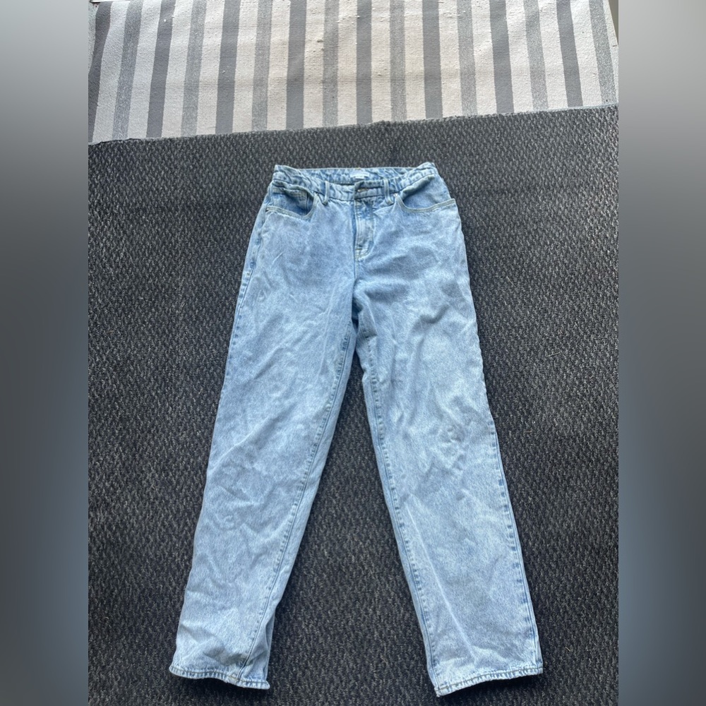 Good American Wide leg mid rise jeans